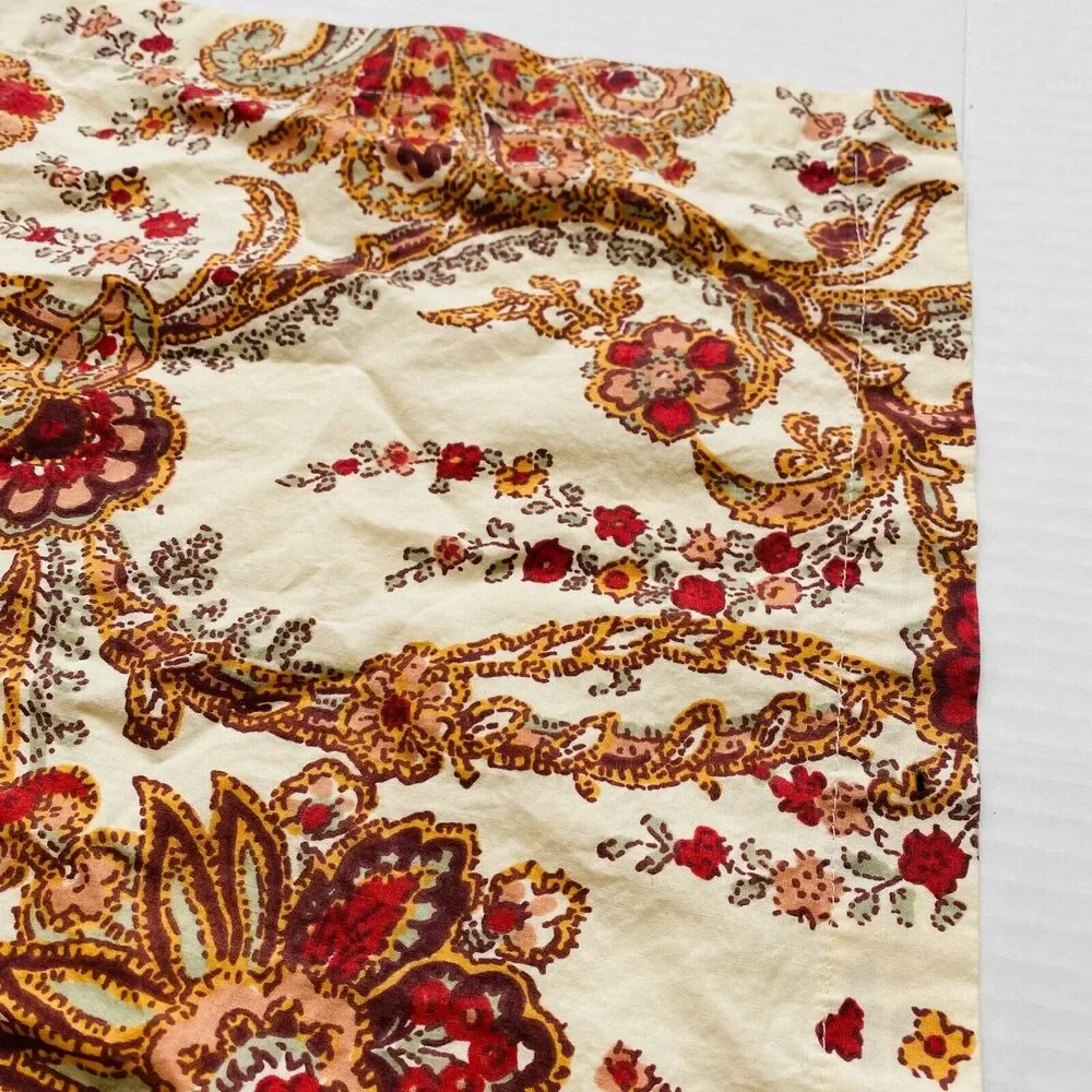 Pottery Barn Napkins Table Kitchen Dining Decor Floral Paisley Square Set of 2